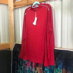 Core 365 plus size 3XL classic red heather activewear